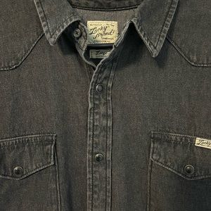 LUCKY BRAND Long Sleeve Snap Western Shirt L
